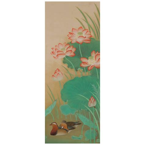 Japanese Painting Hanging Scroll Circa 1930 Amaranth And Rooster For