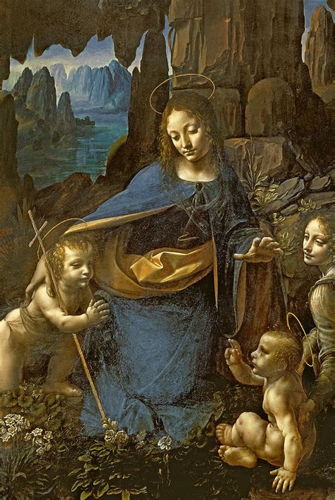 The Virgin Of The Rocks Painting By Leonardo Da Vinci Fine Art America