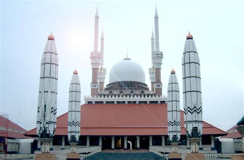 Masjid Agung At Semarang Central Java Indonesia Mosque Beautiful