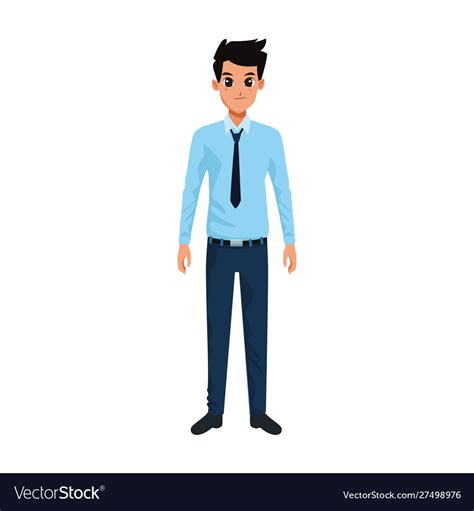 Business Man Standing Icon Image Royalty Free Vector Image