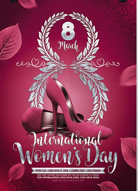 International Womens Day Poster Psd Mockup Free Designhooks