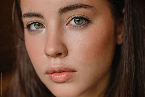 Closeup Natural Beauty Portrait By Stocksy Contributor Liliya