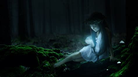 Cute Girl Wallpaper 4k Enchanted Forest Magical