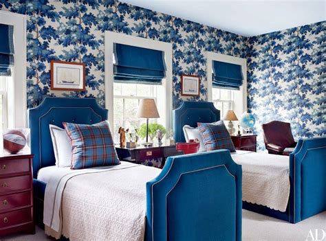 33 Inspiring Rooms With Wallpaper Blue Rooms Bedroom Colors Bedroom