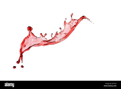 Wine Splash Isolated On White Background Stock Photo Alamy