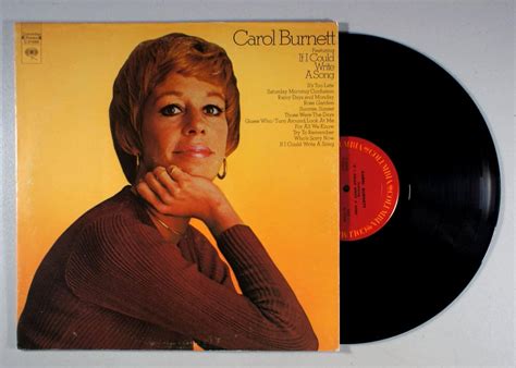 Carol Burnett Featuring If I Could Write Cds And Vinyl