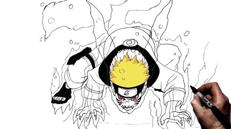 Naruto 4 Tails Cloak Drawing Img Extra
