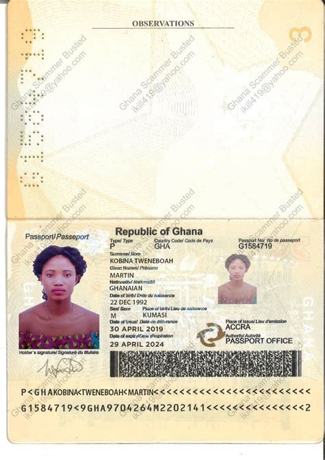 Another Nonsense Fake Passport Ghana Scammers Busted