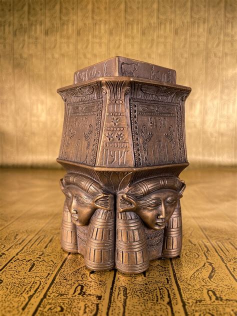 Vintage Hathor Candleholder Votive Altar Ancient Egyptian Etsy Canada
