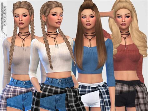 The Sims Resource Cute Sporty Everyday Tops By