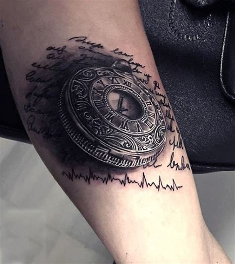 At least the guys on pinterest are, based on the platform's revealing look at tattoo trends. 100 Pocket Watch Tattoo Designs For Men - Cool Timepieces