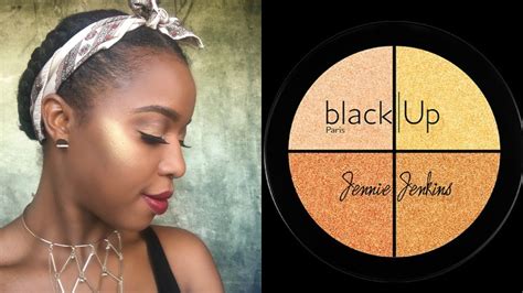 Black Up Paris X Jennie Jenkins Highlighter Palette Reviewswatchdemo