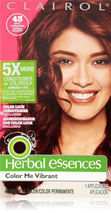 Herbal Essences Color Me Vibrant Permanent Hair Color 043 Spicy Cinnamon 1 Kit Check This