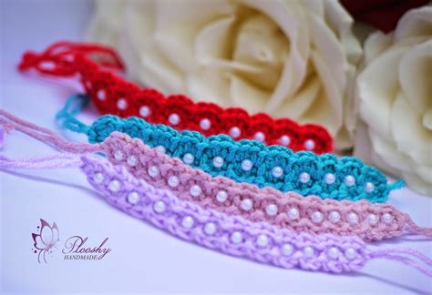 Plooshy Handmade Crochet Beaded Friendship Bracelet