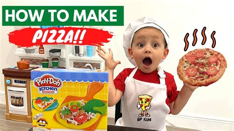 How To Make Pizza With Play Doh Playset Play Doh Kitchen Creations