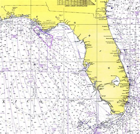 Florida And The Gulf Of Mexico 1975 Gulf Of Mexico Map Of Florida
