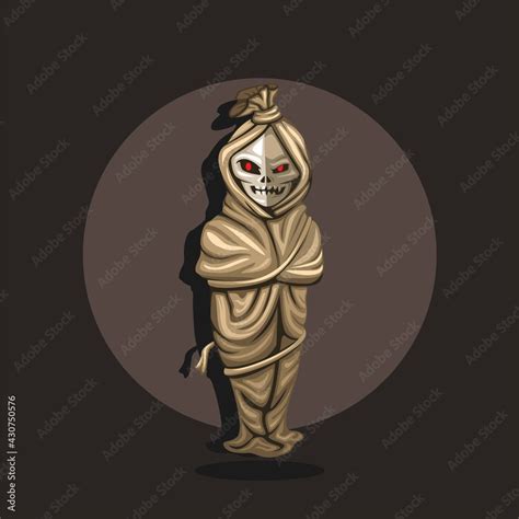 Pocong Urban Legend Ghost From Asian Indonesia Soul Of A Dead Person