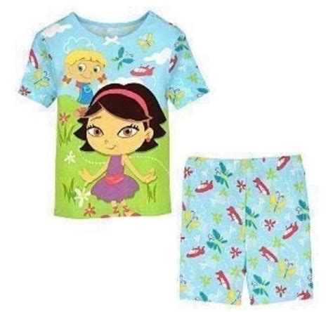 Little Einsteins Pajamas New Girls Size 4 Short Sleeve Shirt Shorts