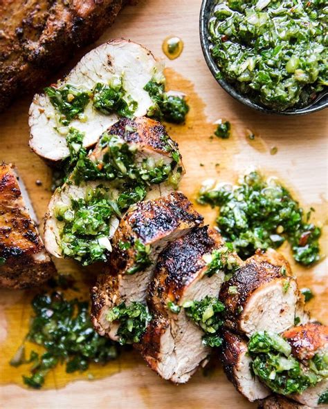 Grilled Pork Tenderloin With Chimichurri Recipe The Feedfeed