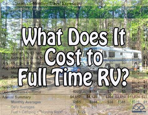 One Of The Most Common Questions Rvers Are Asked Is How Much It Costs
