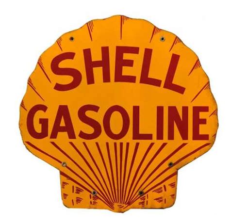 Early Shell Gasoline Shell Shaped Sign