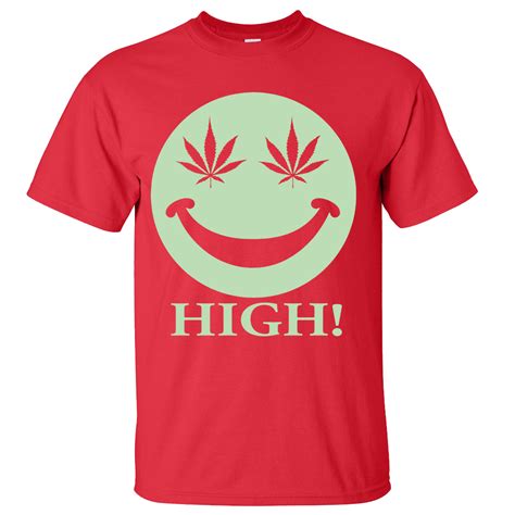 Glow In The Dark Stoner Smiley Face Asst Colors T Shirt Tee Ebay