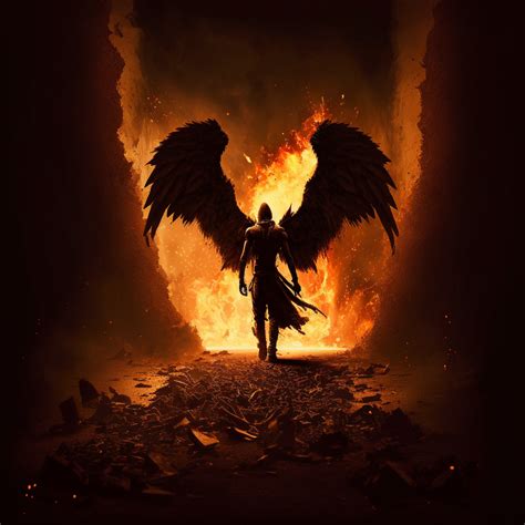 fallen angel in hell fallen angel aesthetic fallen angle fallen angel art angel fire anime