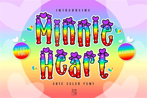 Minnie Heart Rb Font By Keng Graphic · Creative Fabrica