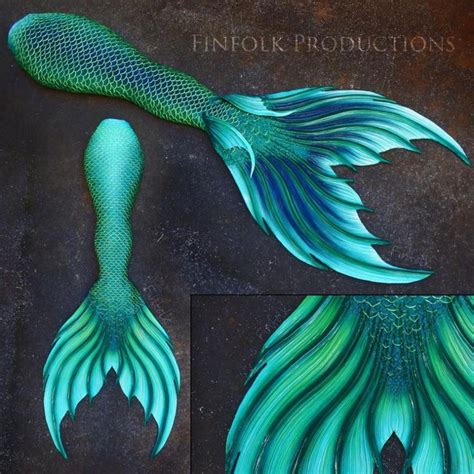 Dark Green Mermaid Tail Collection In 2019 Finfolk Mermaid Tails