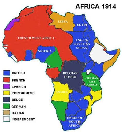 This map of africa was published in germany in 1914, shortly before the outbreak of world war i. Timeline: Causes of WW I | Africa, History and Black history