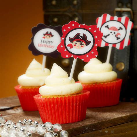 Pirate Cupcake Toppers By Feather Grey Parties
