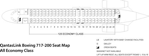 Qantas 717 Seat Map