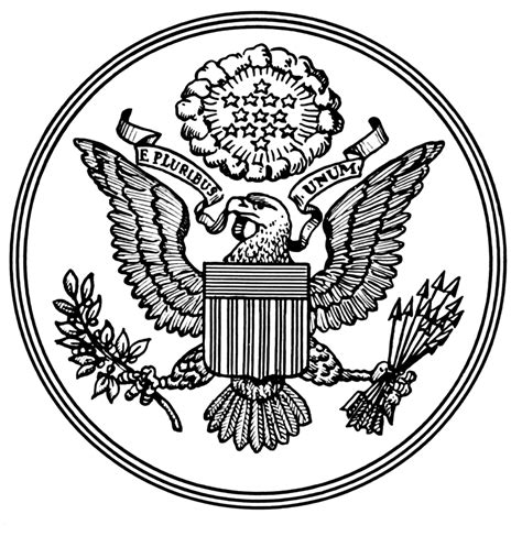 Presidential Seal Coloring Page Coloring Home
