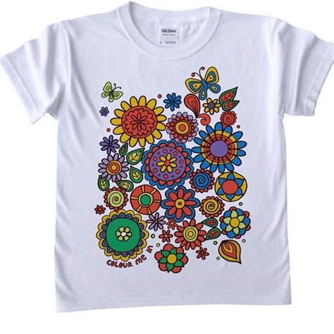 Flower Colour In T Shirt By Pink Pineapple Home And Ts
