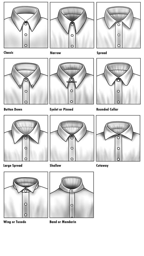 Shirt Collar Guide 11 Popular Collar Styles For Mens Dress Shirts