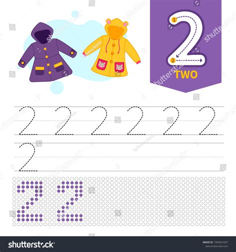 Vektor Stok Kids Learning Material Card Learning Numbers Tanpa Royalti