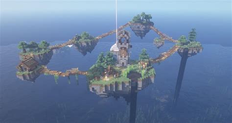 My Survival Sky Base Is Coming Along Rminecraft