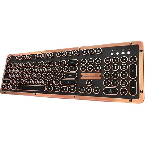 Azio Retro Classic Bt Wireless Backlit Mechanical Keyboard Artisan
