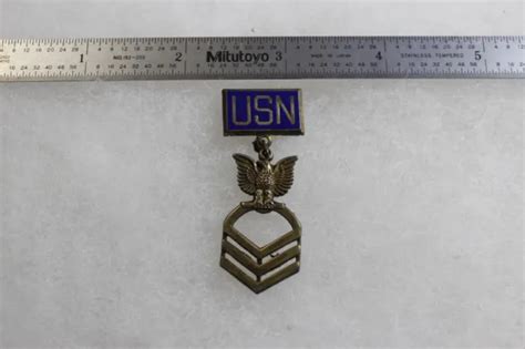 Sweetheart Pin Usn Navy Wwii Ww2 Us Military Insignia Sterling 15