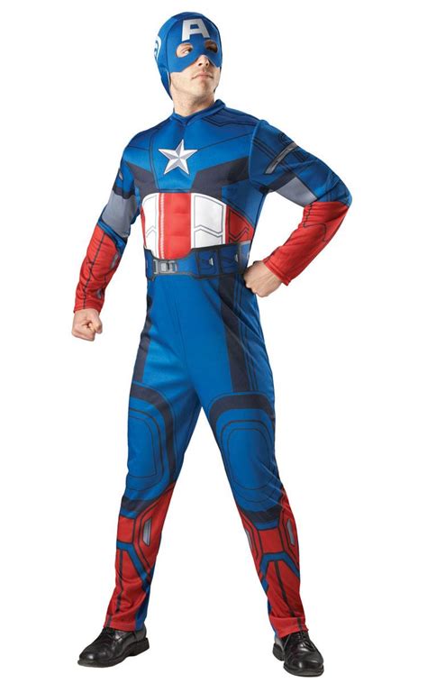 Deluxe Captain America Muscle Chest Costume By Rubies 810278 Karnival