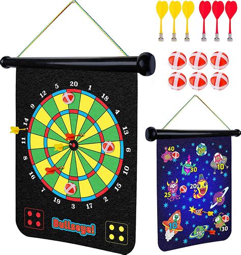 Power Your Fun Magnetic Dart Board For Kids Roll New Zealand Ubuy