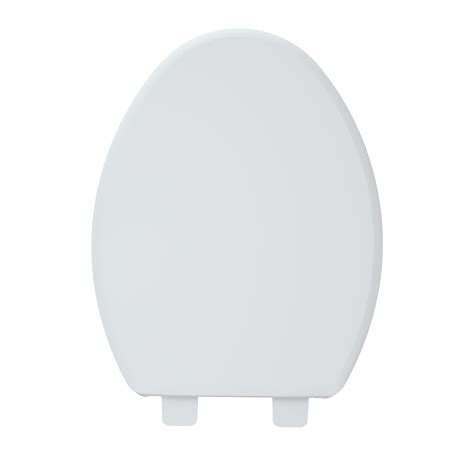 Randt Oval Plastic Toilet Seat Cover Quiet Soft Close White