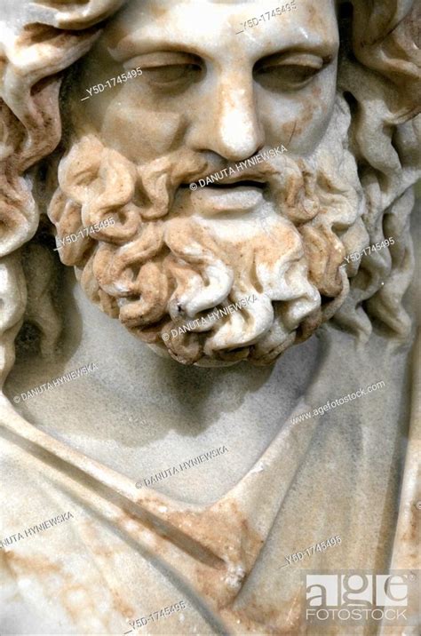 Marble Statue From The Temple Of The Egyptian Gods Zeus Serapis