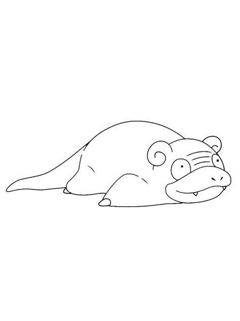 Slowpoke Coloring Pages Printable Pokemon Coloring Pages Pokemon The