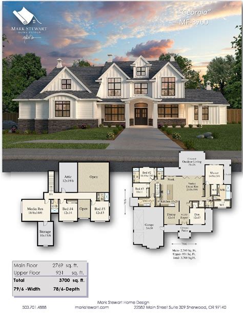 Georgia Farmhouse Plan By Mark Stewart Home Design Colonial House