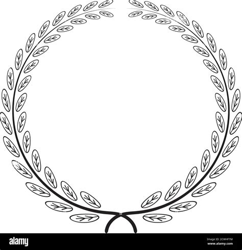 Laurel Wreath Graphic Design Template Vector Illustration Stock Vector