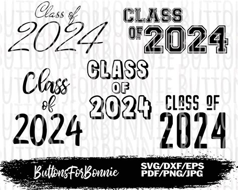Class Of 2024 Svg Senior 2024 Svg Senior Portrait Overlay Etsy Uk