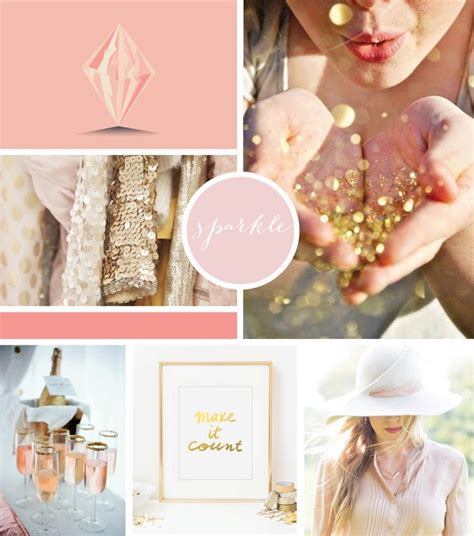 Moodboard Rose Gold Gold Color Scheme Rose Mood Boards