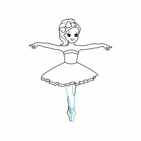How To Draw A Ballerina Step By Step