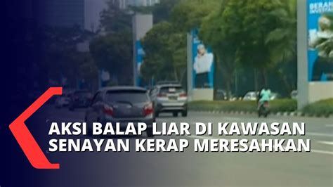 Meresahkan Pengguna Jalan Polisi Tangkap Pelaku Balap Liar Di Senayan